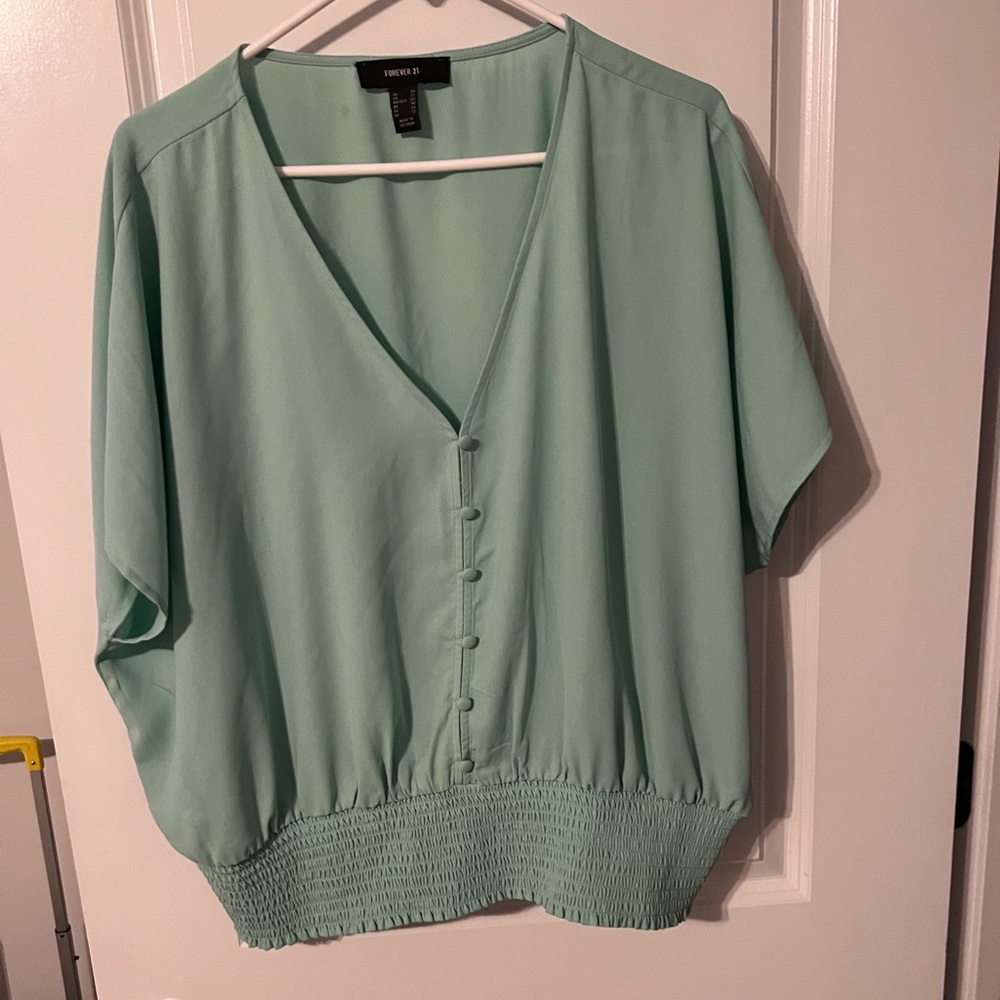 Green blouse to dress up or down